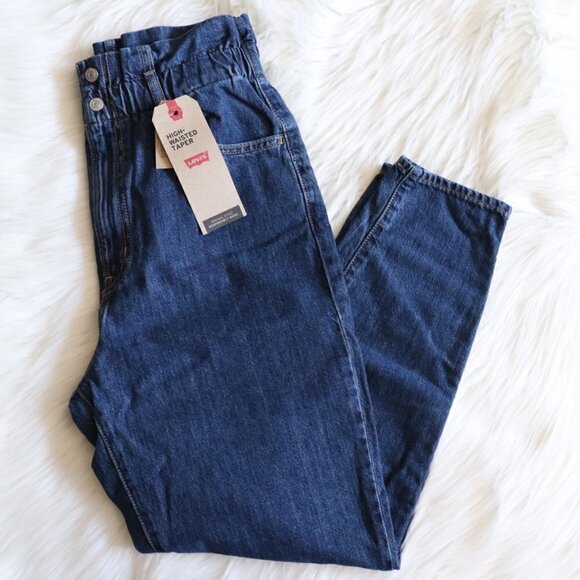 NWT Levi's Jeans Paperbag High Rise Dark Wash Size 29 - Picture 3 of 9